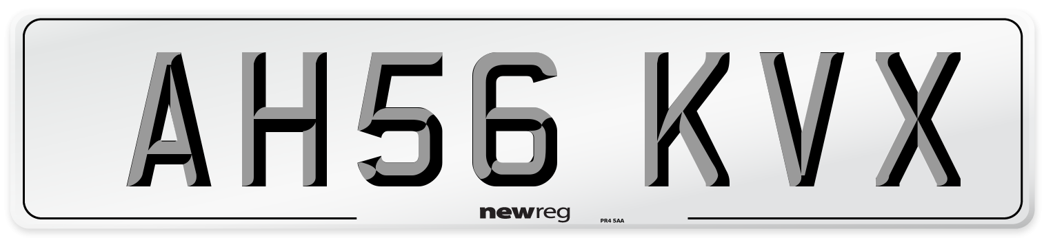 AH56 KVX Number Plate from New Reg